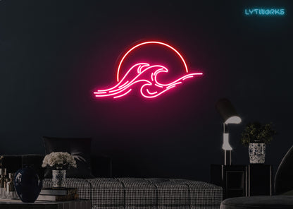 Sunsets and Waves Neon