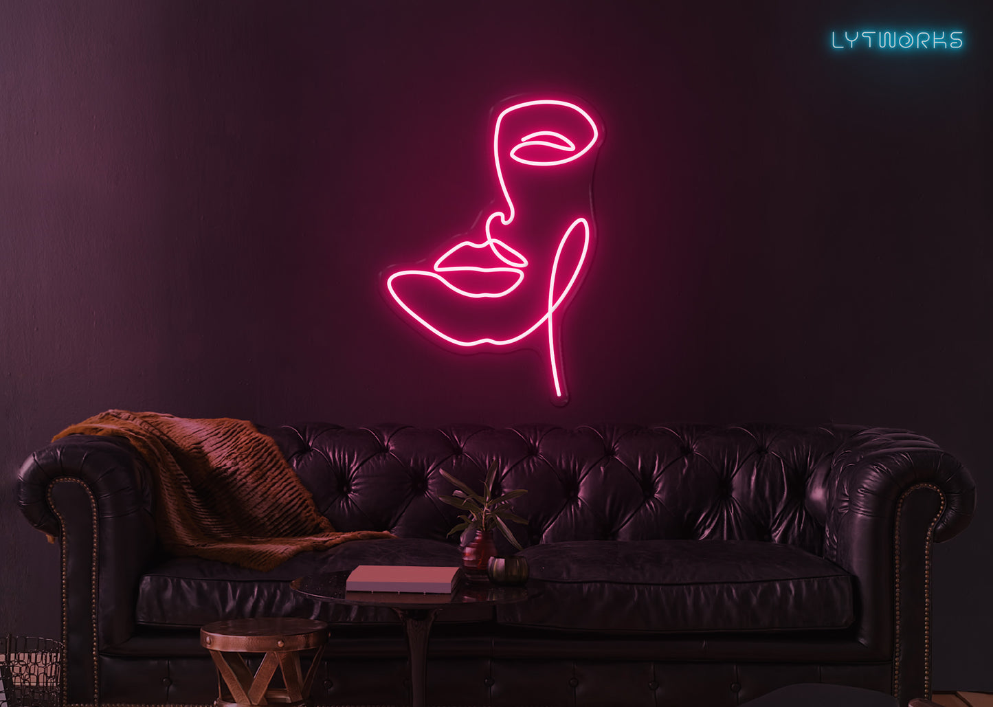 Neon Face Art