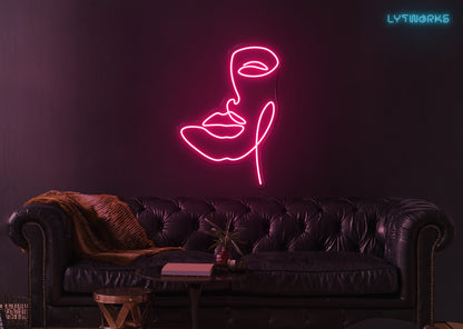 Neon Face Art