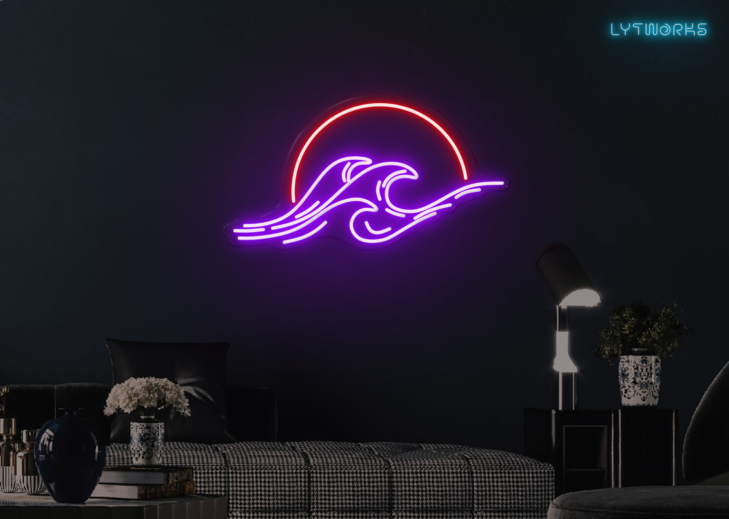 Sunsets and Waves Neon