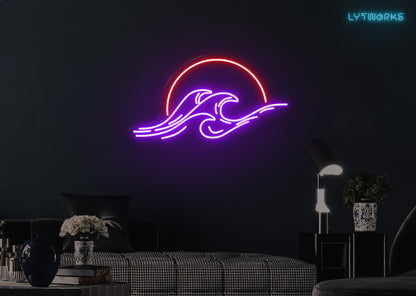 Sunsets and Waves Neon