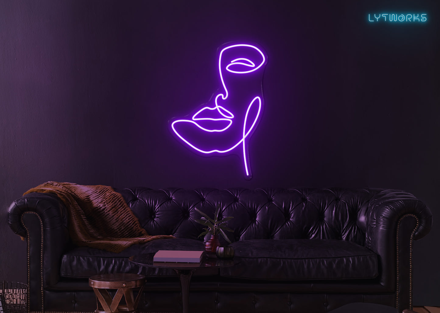 Neon Face Art