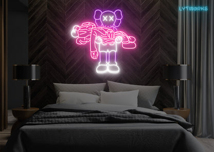 Neon KAWS "Gone"