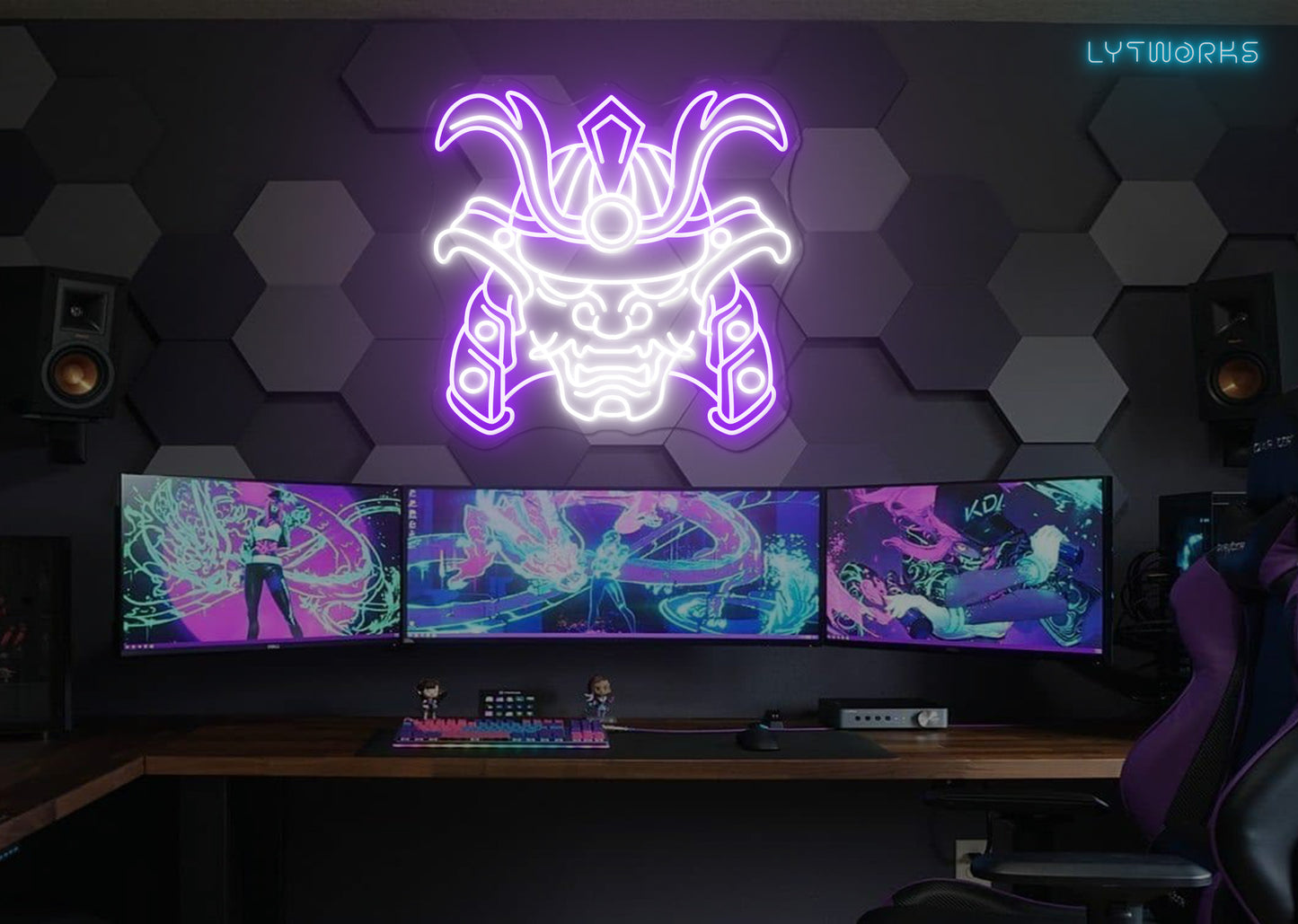 Samurai Hannya Neon
