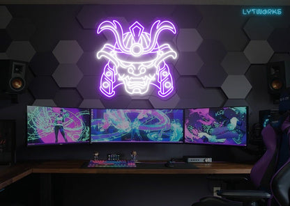 Samurai Hannya Neon