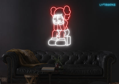 Neon KAWS "PASSING THROUGH"