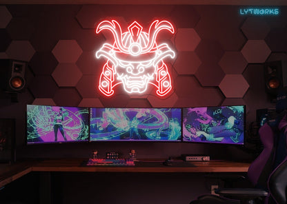 Samurai Hannya Neon