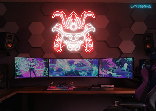 Samurai Hannya Neon