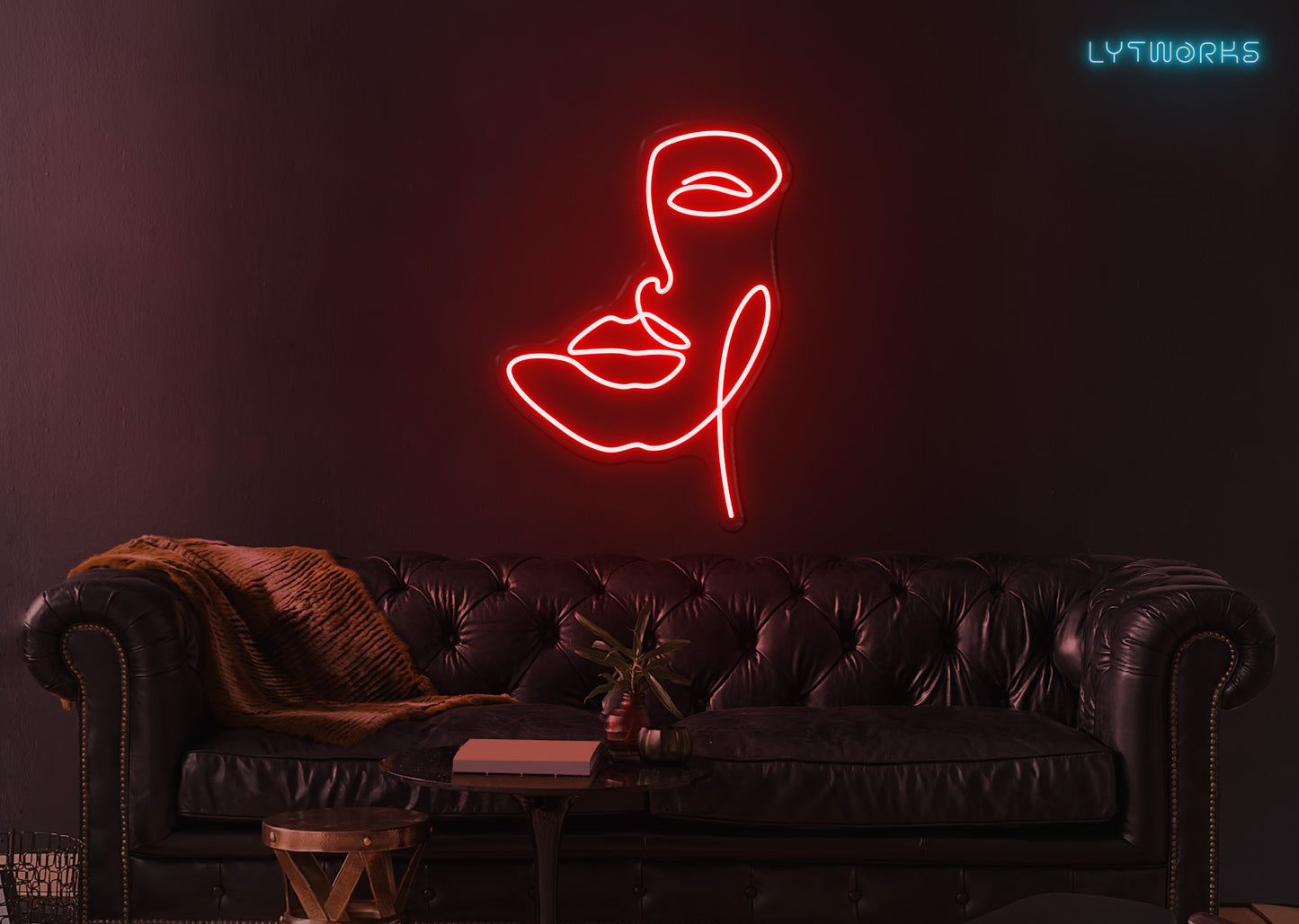Neon Face Art