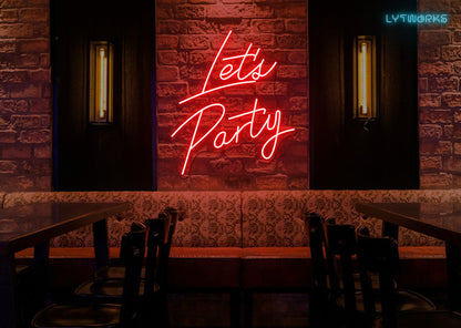Neon "Lets Party"