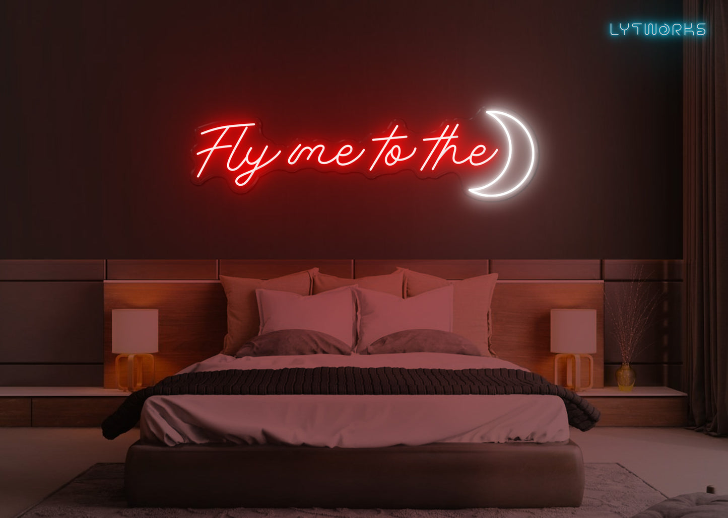 Neon "Fly me to the Moon"