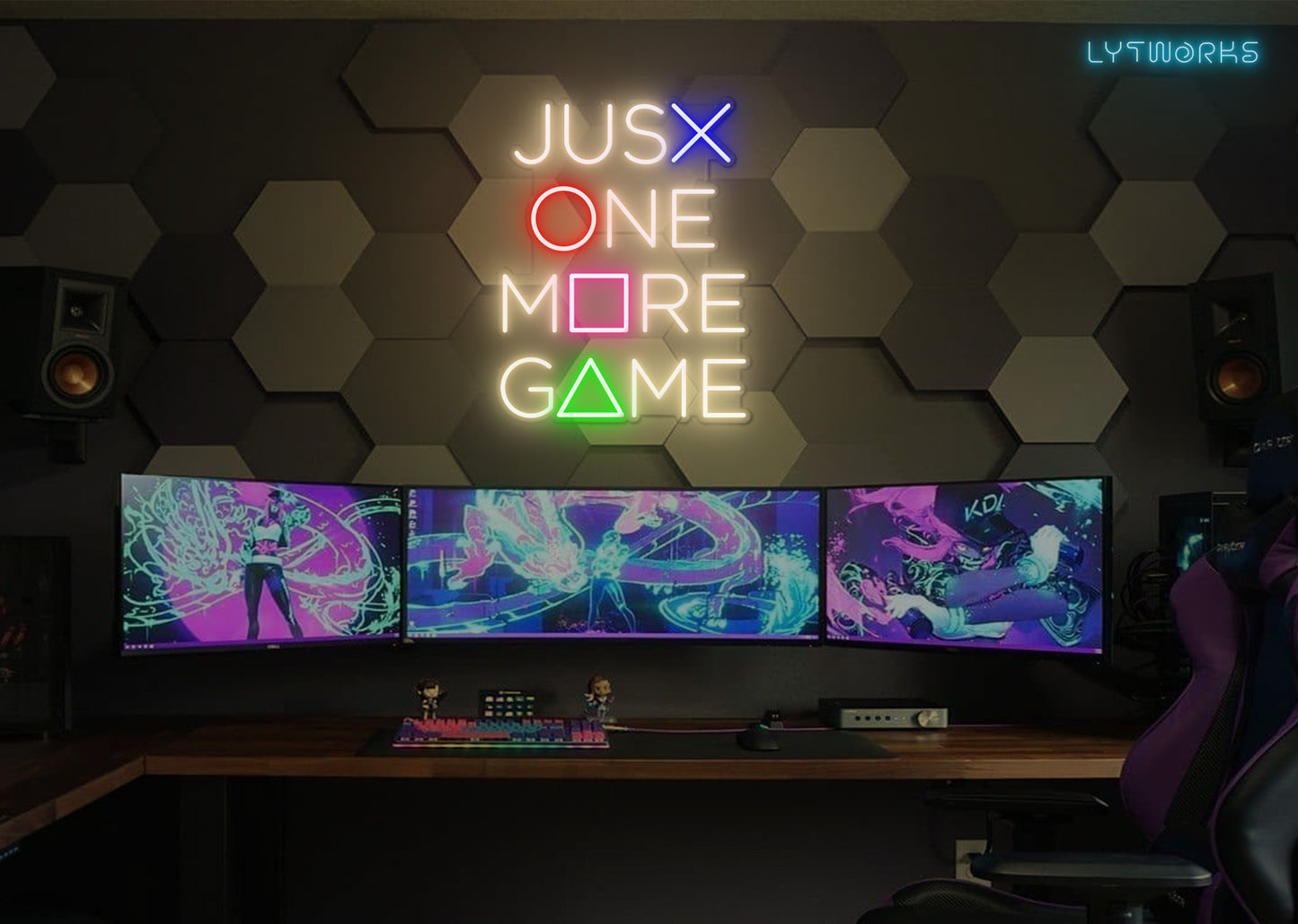 Neon "Just One More Game"