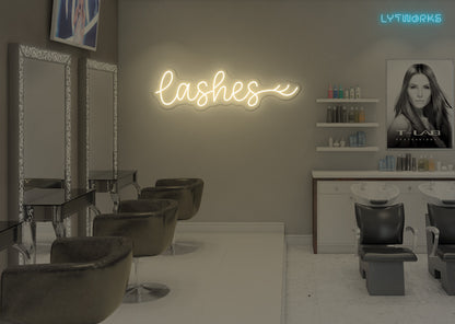 Neon Lashes Sign
