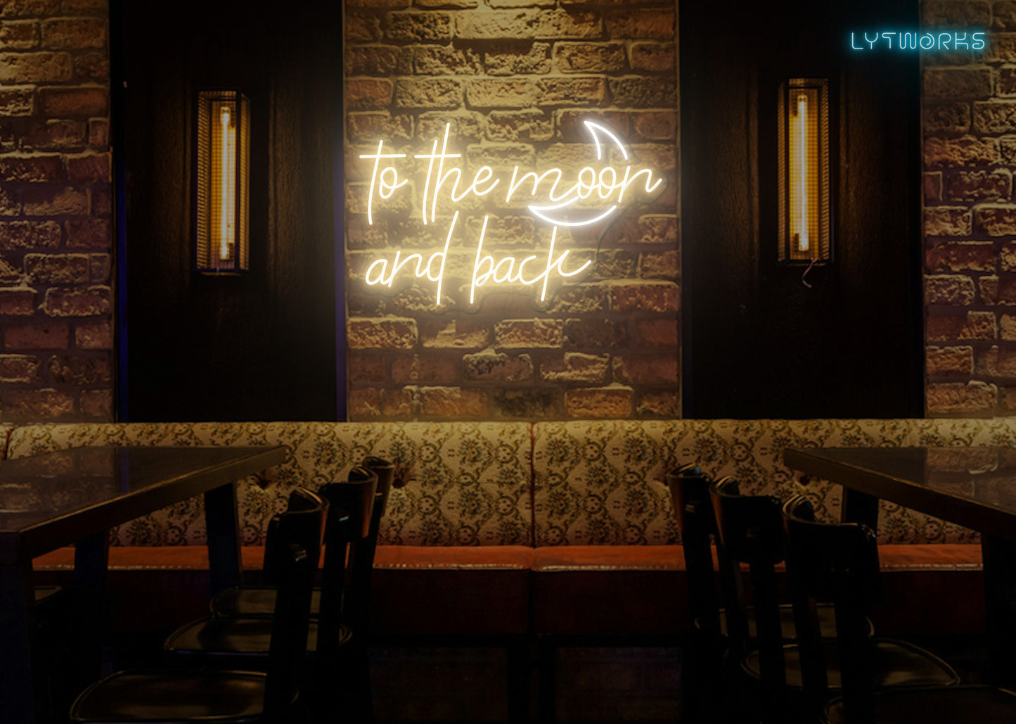 Neon "To the Moon and Back"