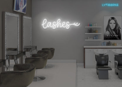 Neon Lashes Sign