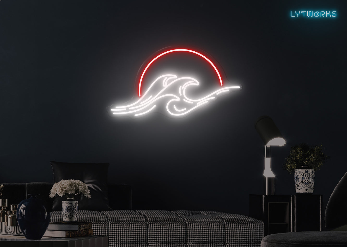 Sunsets and Waves Neon