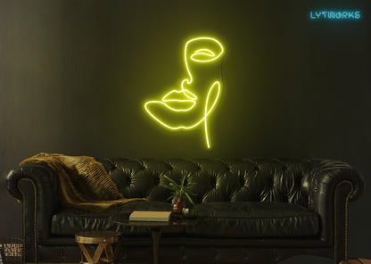 Neon Face Art