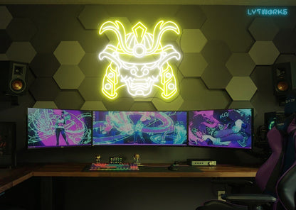 Samurai Hannya Neon