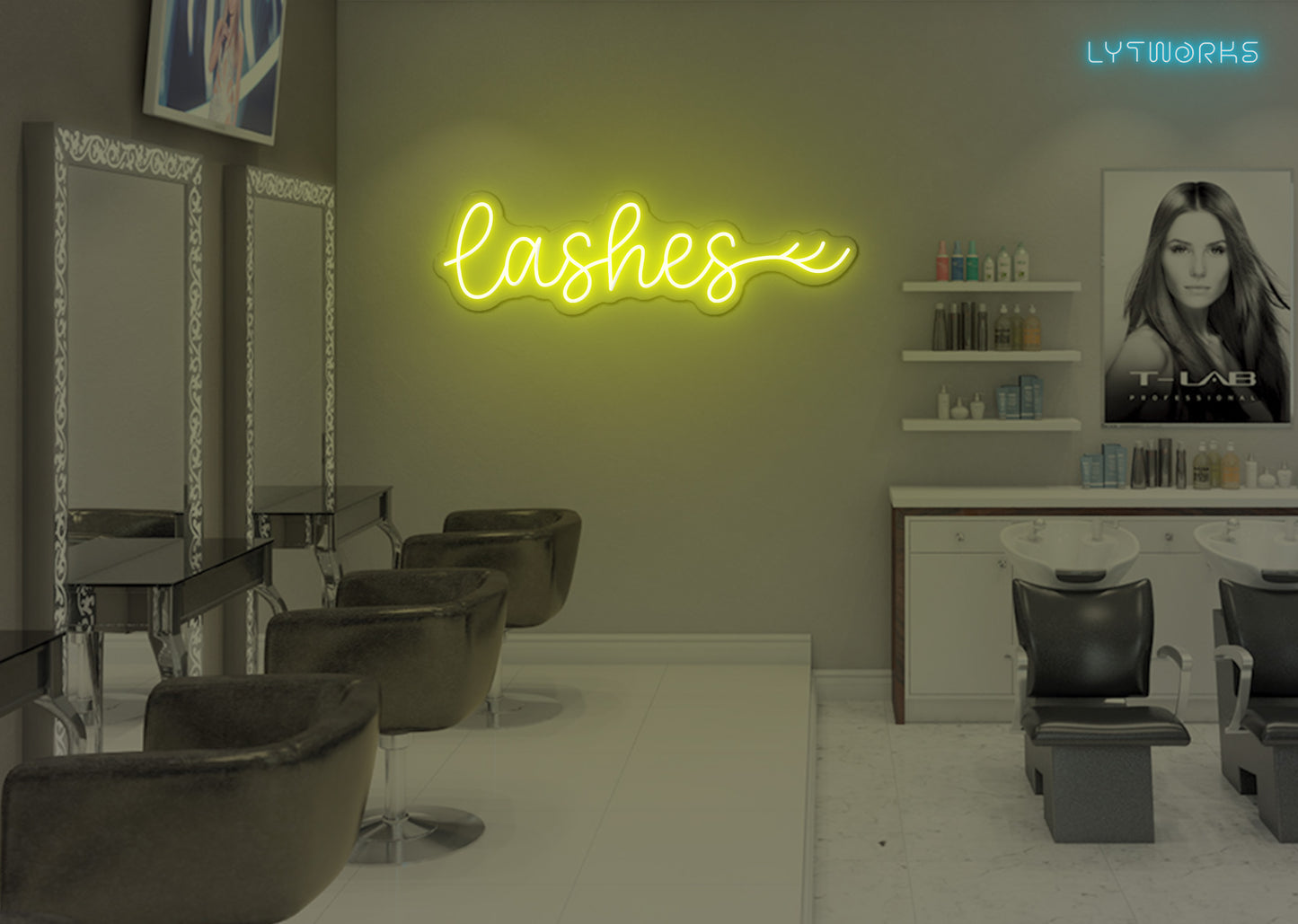 Neon Lashes Sign